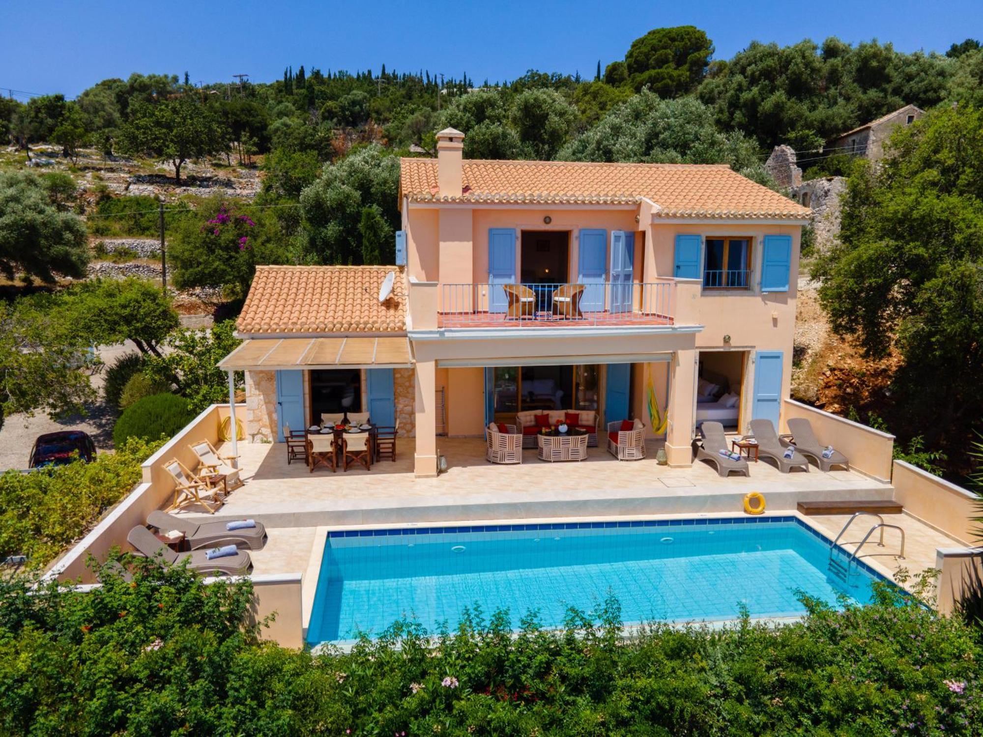 Villa Apollo Up To 8Px, Private Pool Fiskardo Buitenkant foto