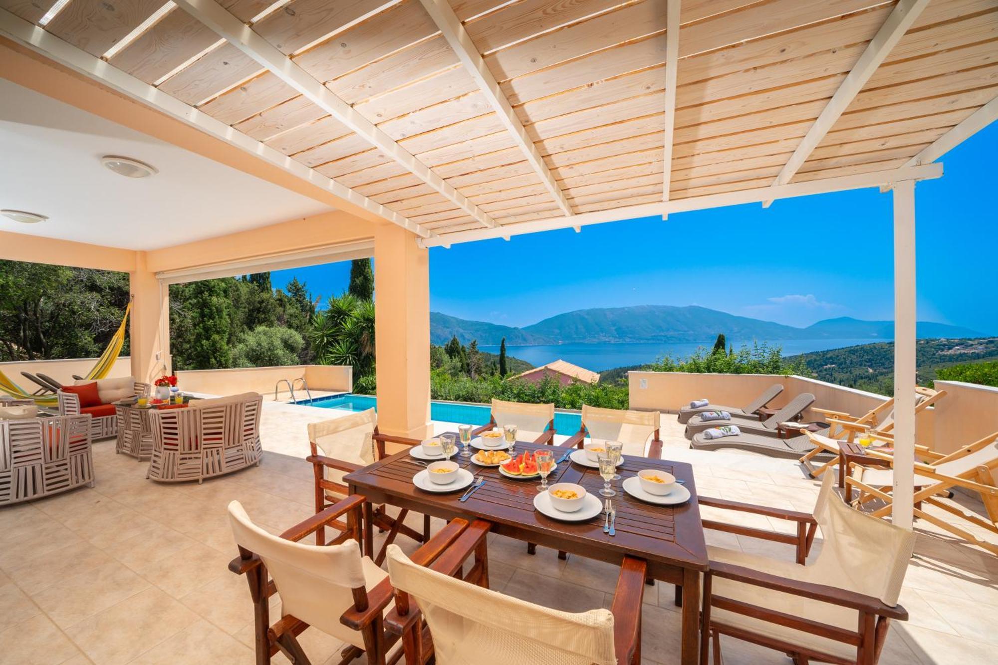 Villa Apollo Up To 8Px, Private Pool Fiskardo Buitenkant foto
