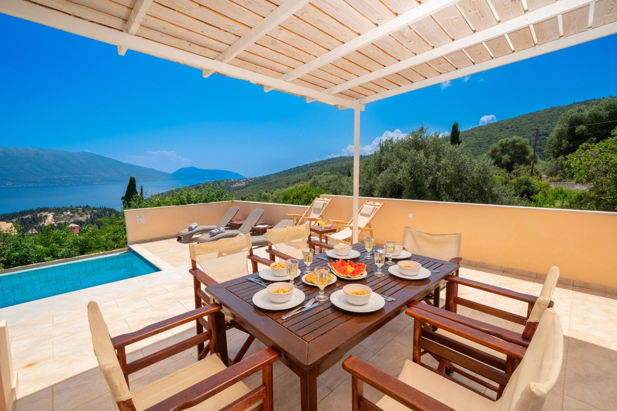Villa Apollo Up To 8Px, Private Pool Fiskardo Buitenkant foto