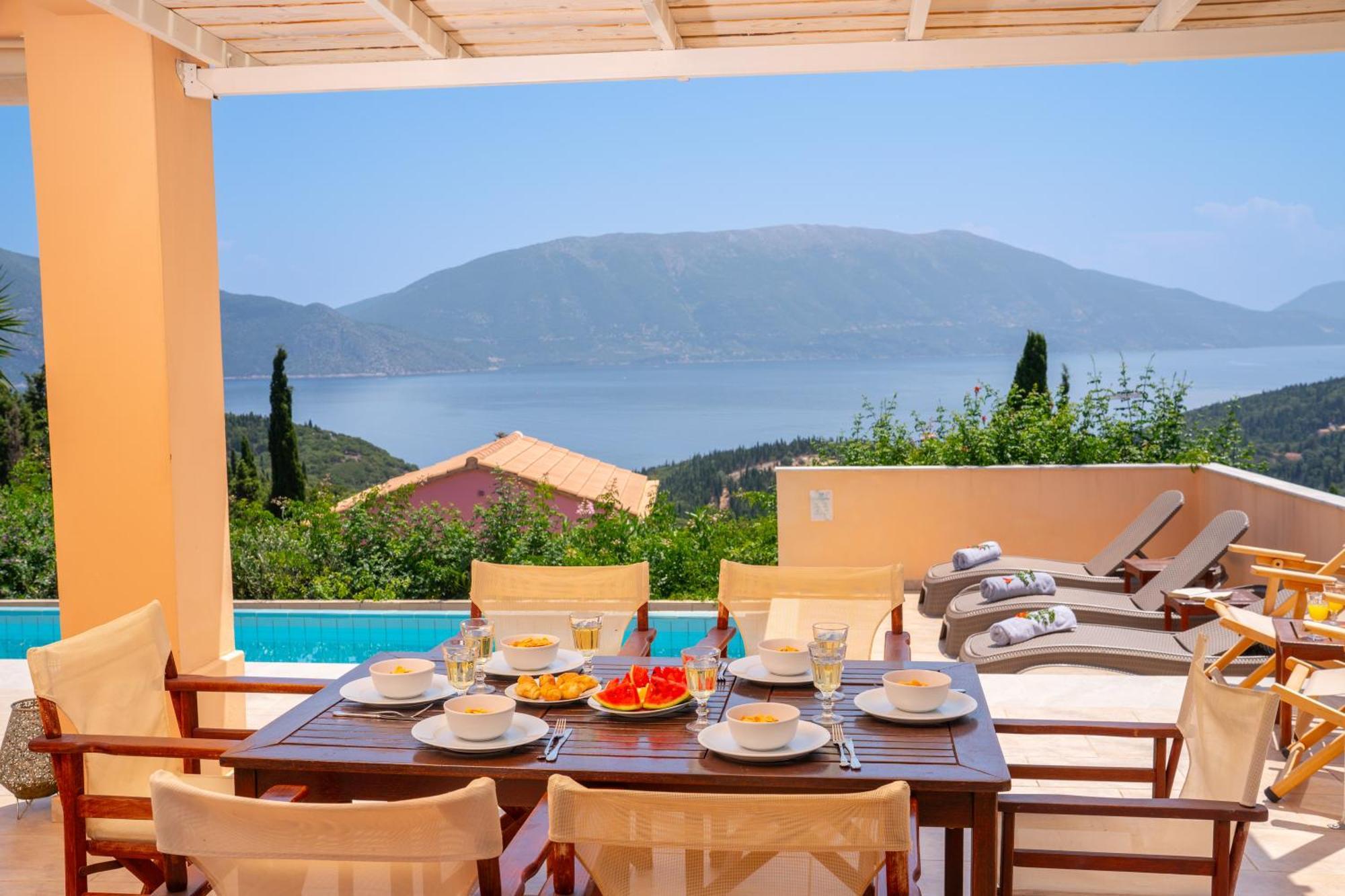 Villa Apollo Up To 8Px, Private Pool Fiskardo Buitenkant foto